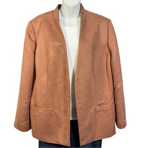 Chico's Blazer Mauve Open-Front Lined